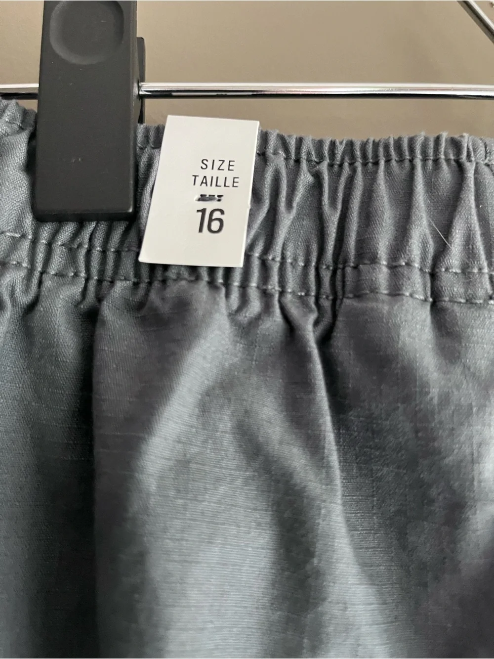Kids Elastic-Waist Cargo Shorts in Gray 16 XXL BNWT